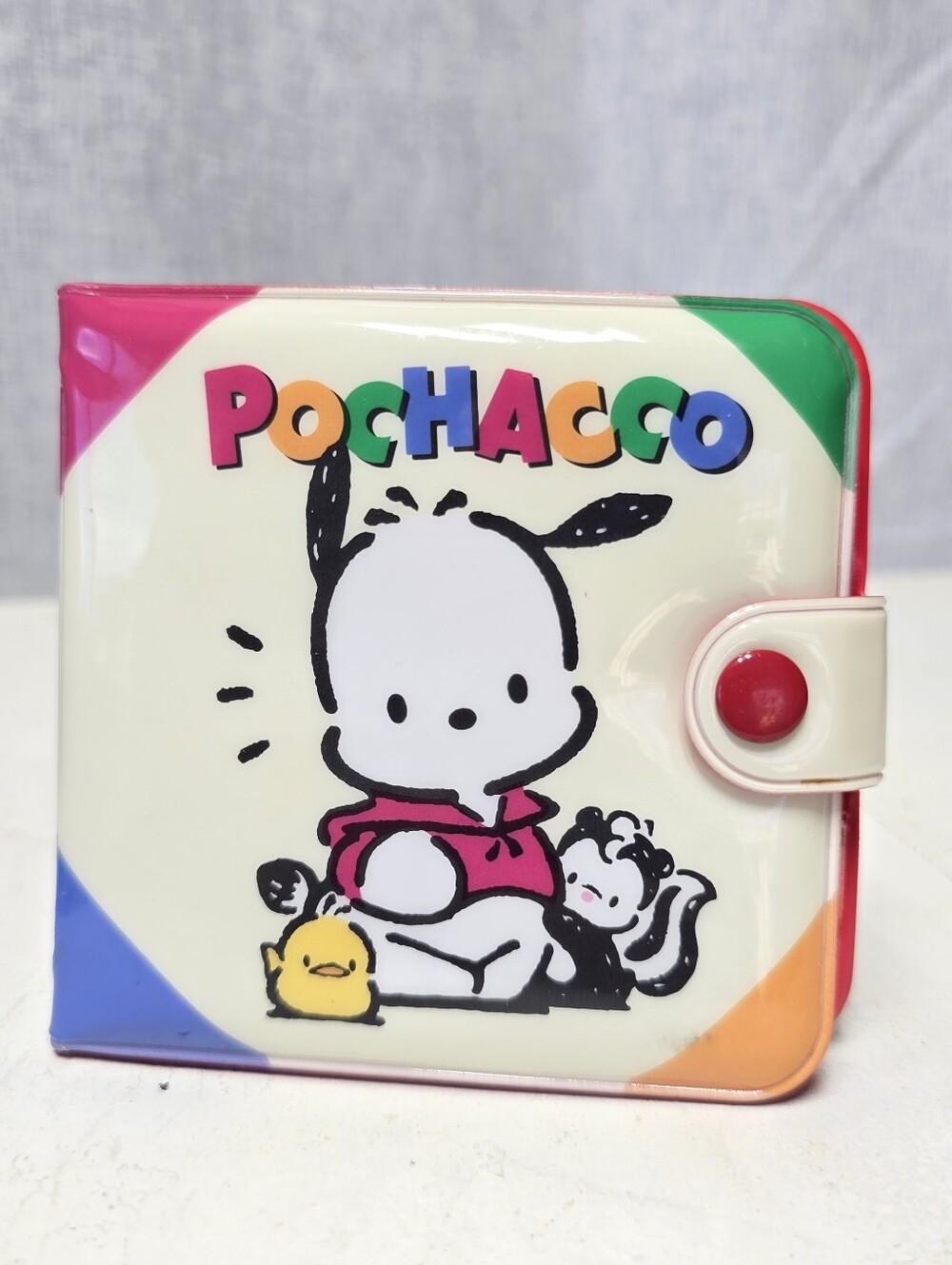 Retro Vinyl Sanrio Pochacco Bi-Fold Wallet Coin Purse Holder